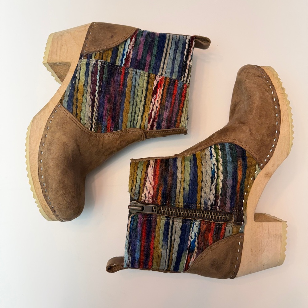 Vollsjo Scandic Yarn Spun Clog Booties, Size 8.5